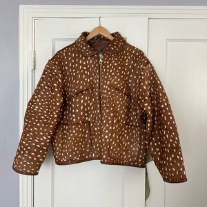 Cawley Deer Print Flying Jacket